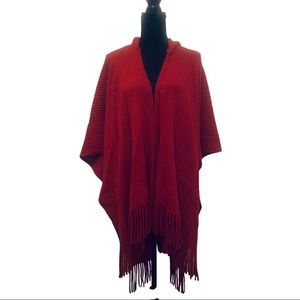 Hooded cover up shawl
